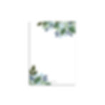 Blue Bouquet Floral Notepad