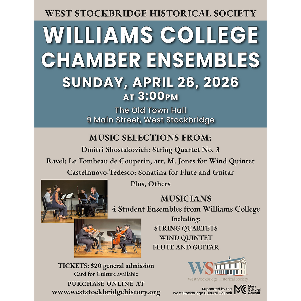 Williams College Chamber Ensembles Concert