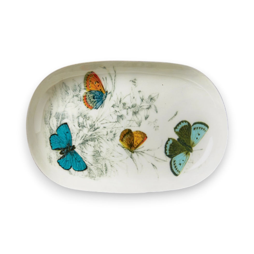 Archival Butterfly Metal Trinket Tray