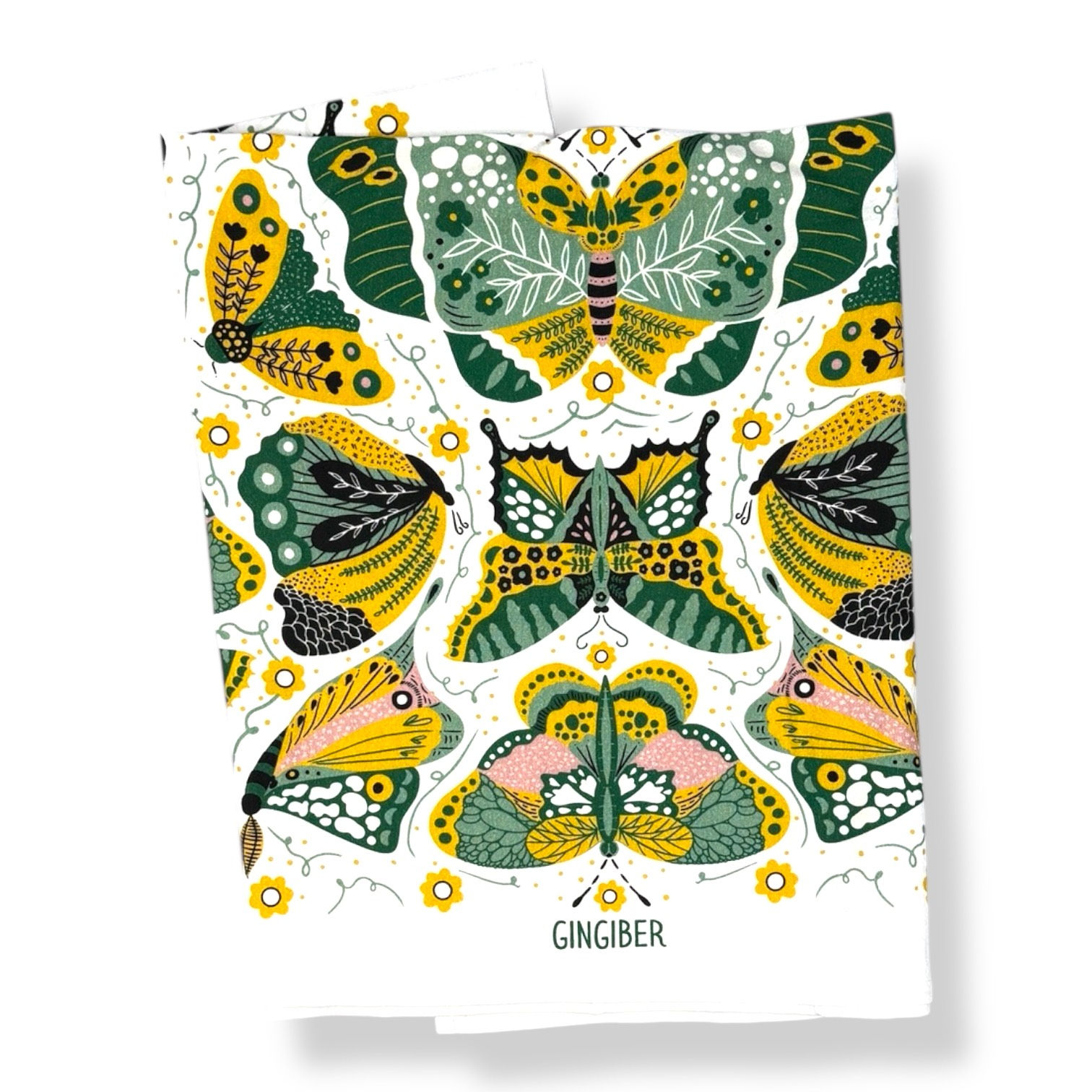 Night Butterfly Tea Towel