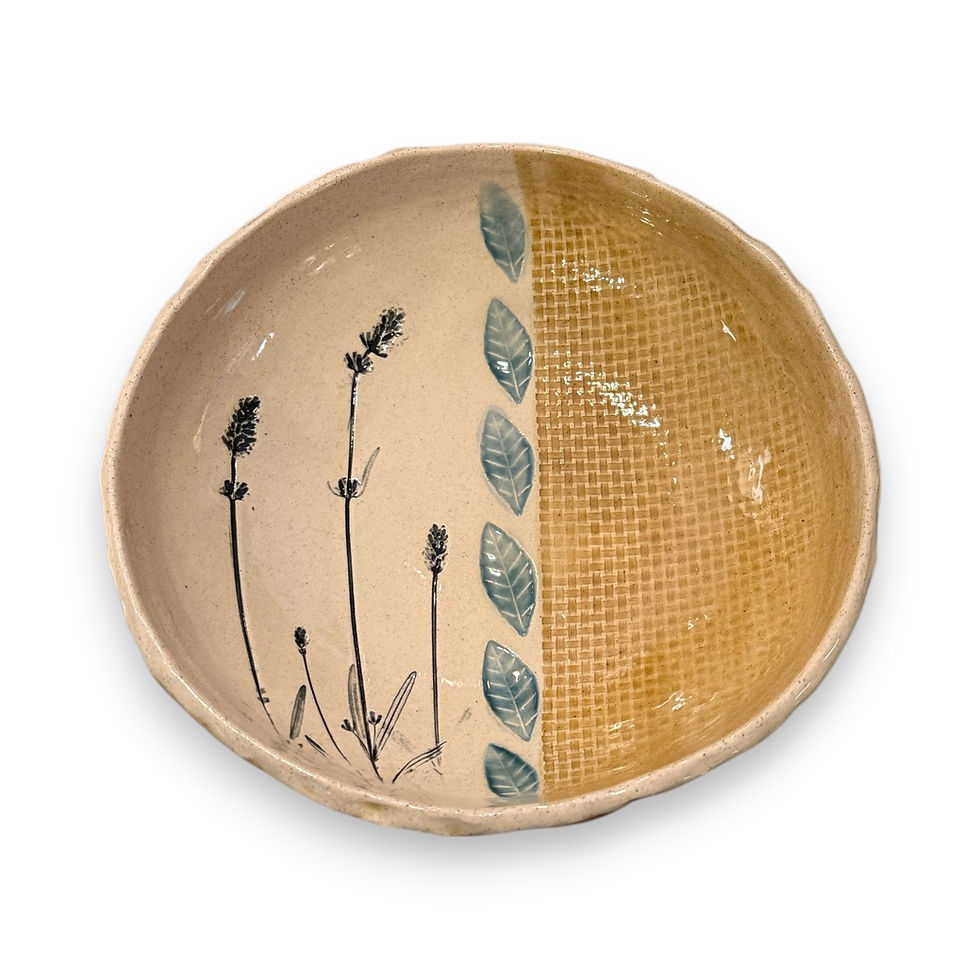 Decorative Ceramic Serving Bowl