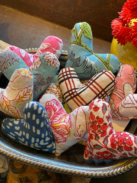 lavender heart sachet