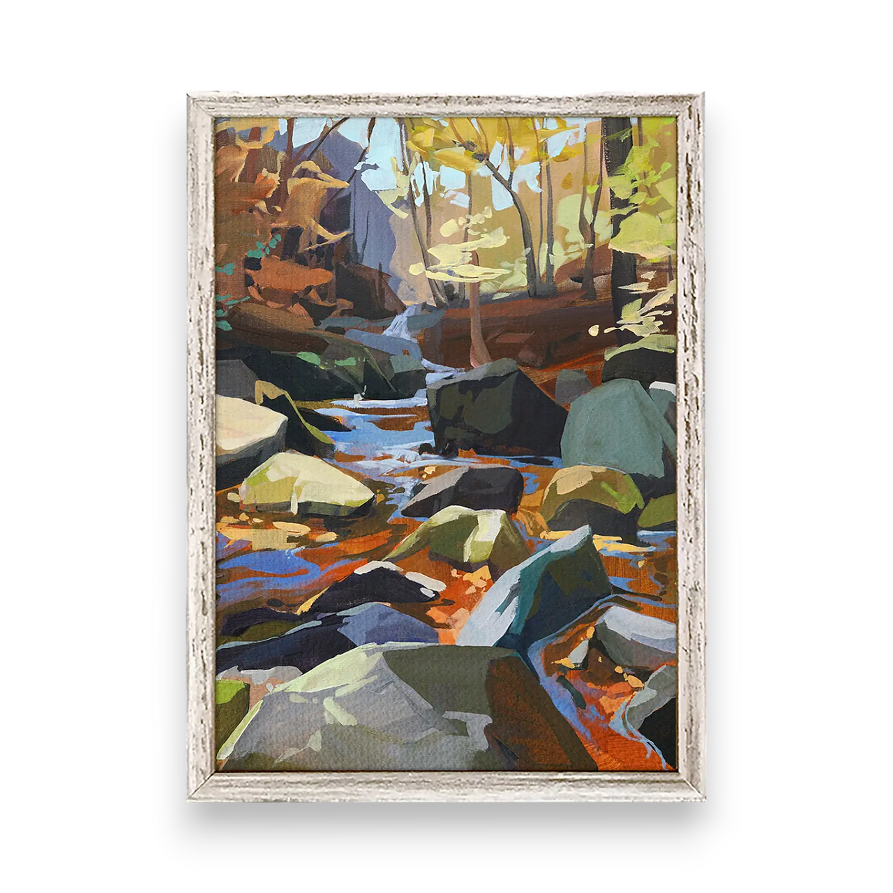 With the Flow Jess Franks Painting giclee artwork