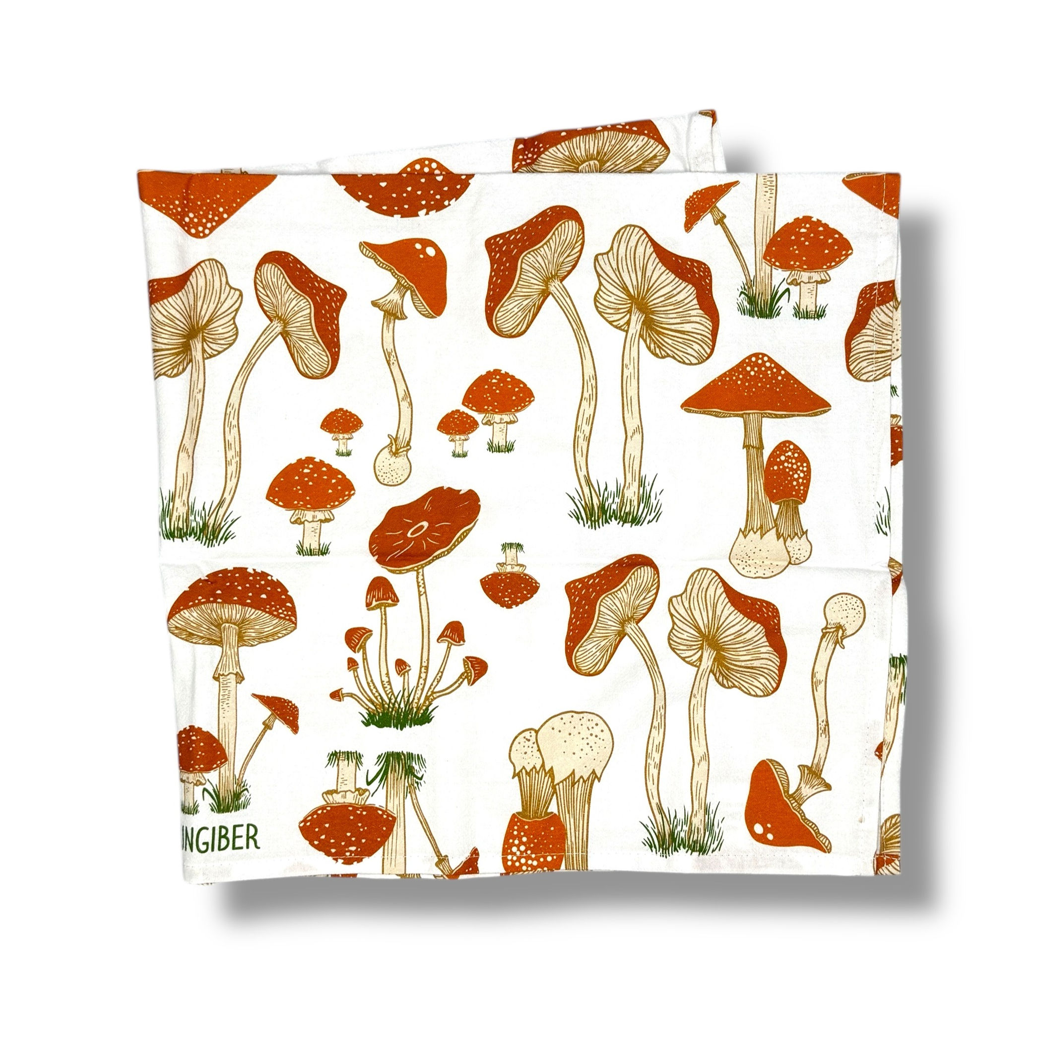 Enchanted Toadstools Tea Towel