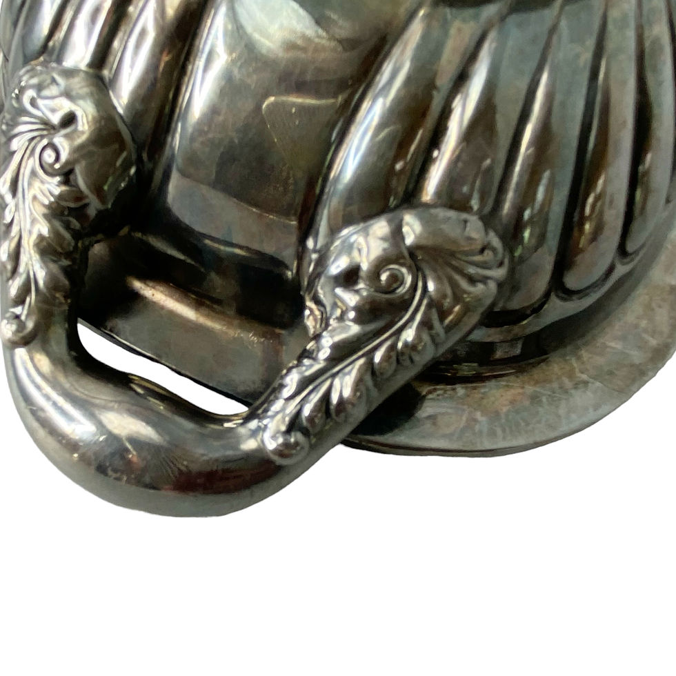 Thumbnail: Vintage Gorham Silver Soldered Serving Dish