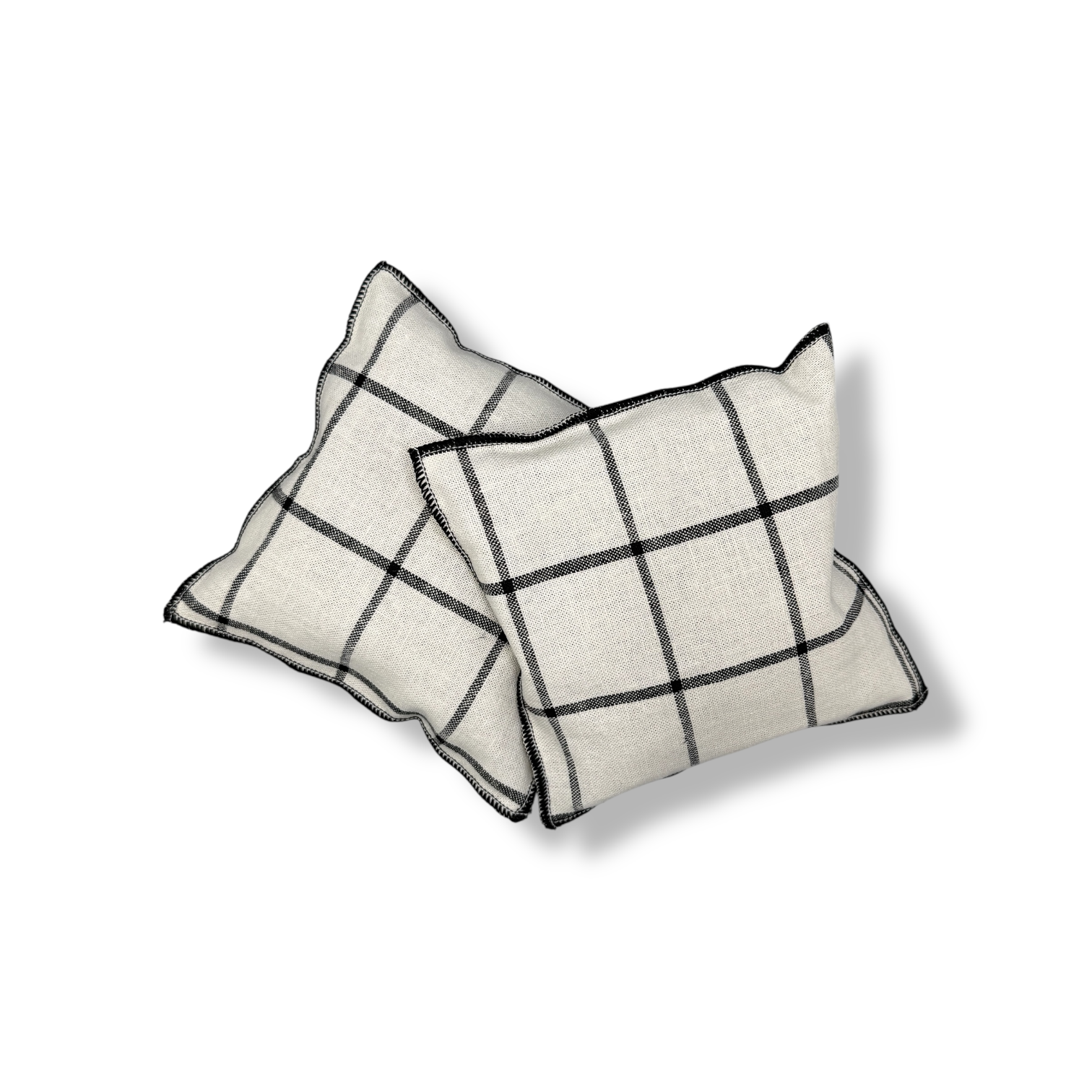 Lavender Sachet Set in Windowpane Black Licorice