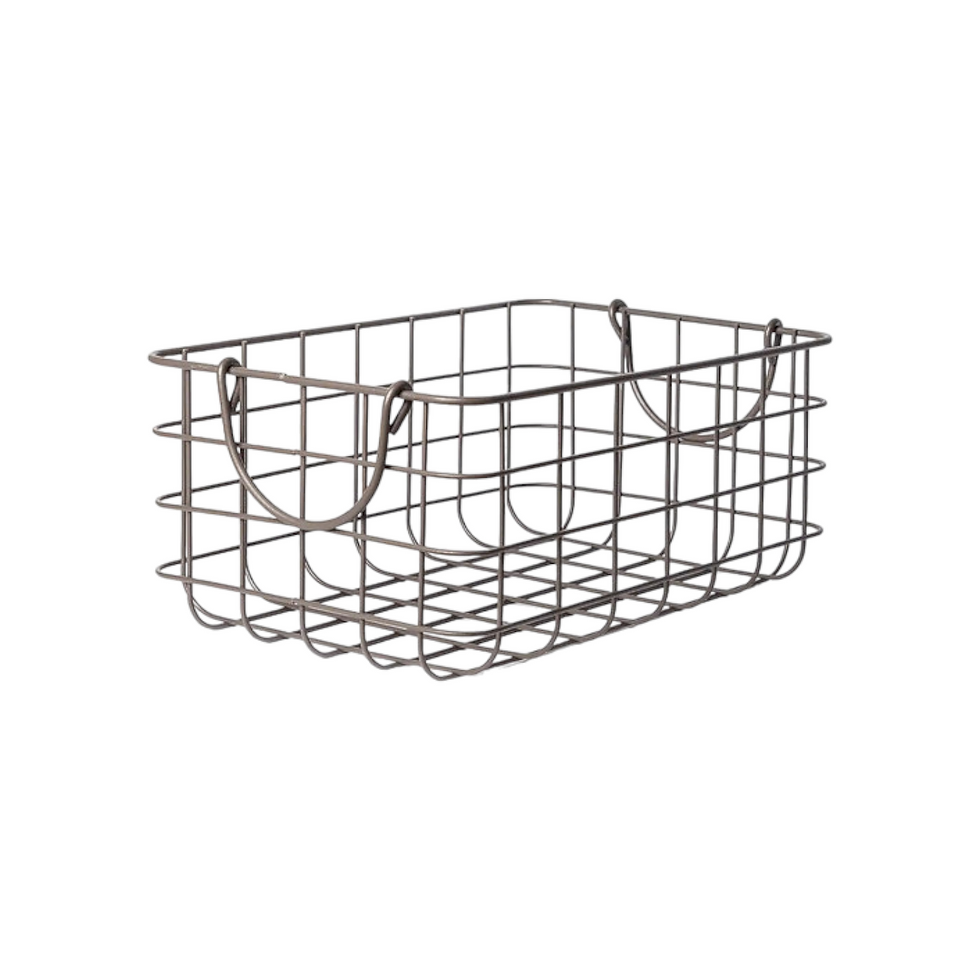 Iron Basket Rectangle with Handles - 3 sizes