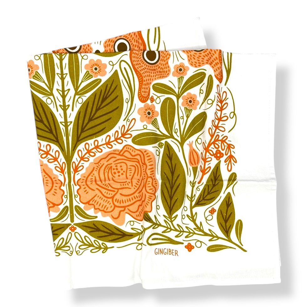 Vintage Butterfly Tea Towel