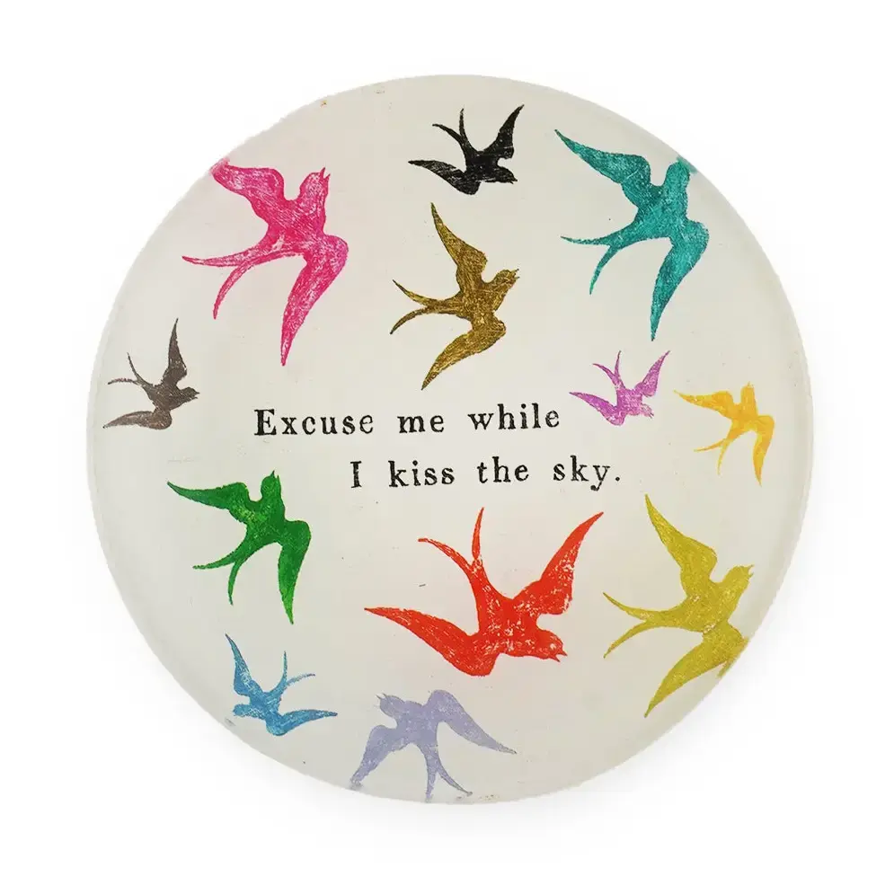 Decoupage Trinket Tray - Excuse Me While I Kiss The Sky