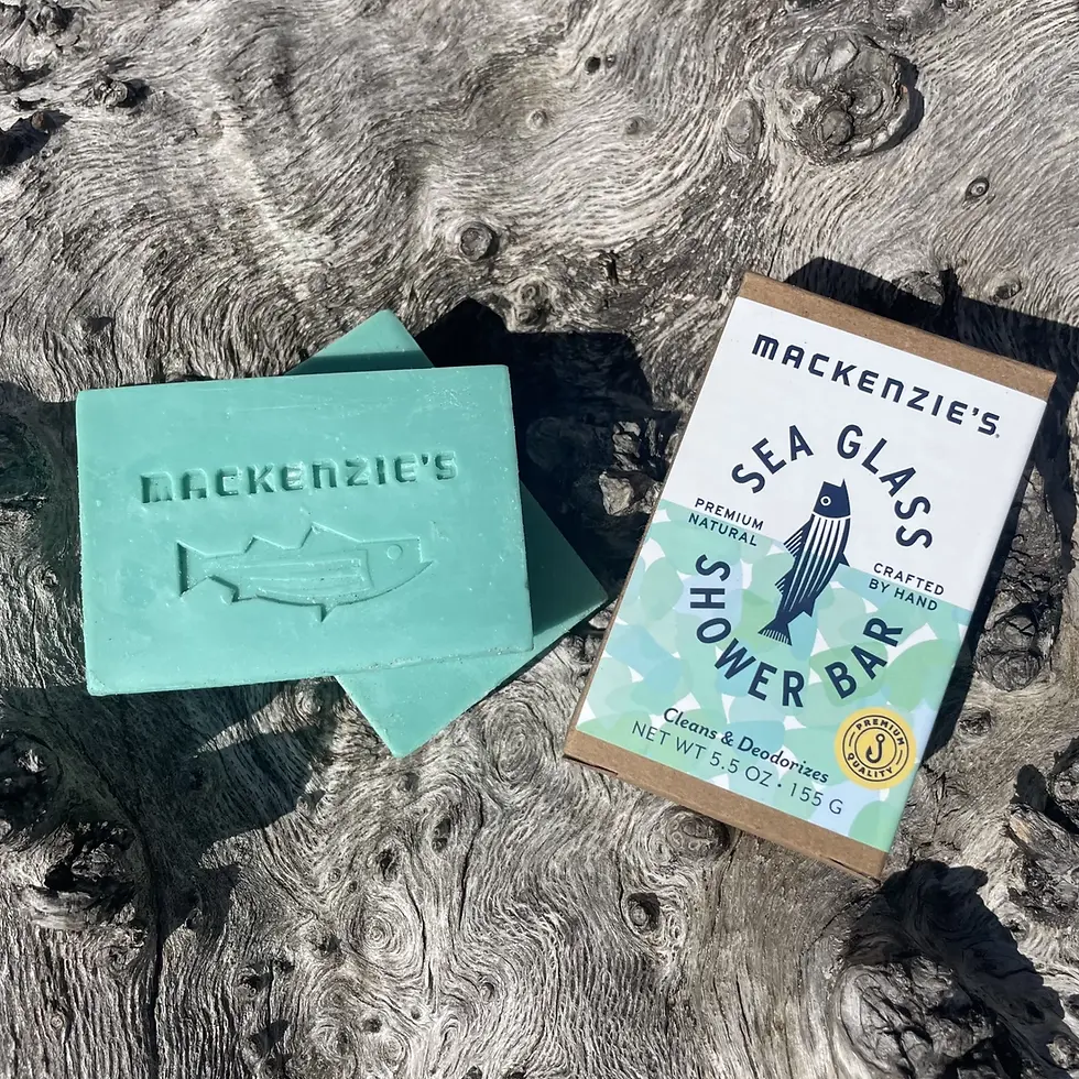 MacKenzie's Fisherman Shower Soap Bar in Sea Glass