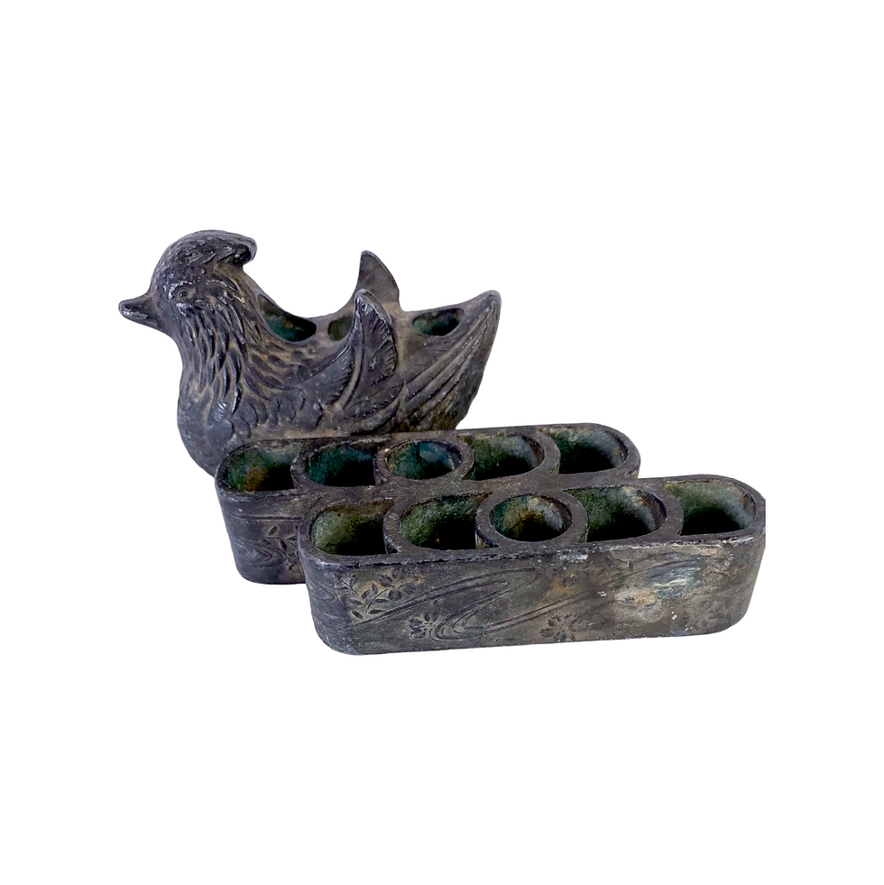 Thumbnail: Vintage Ikebana Bird Flower Frog