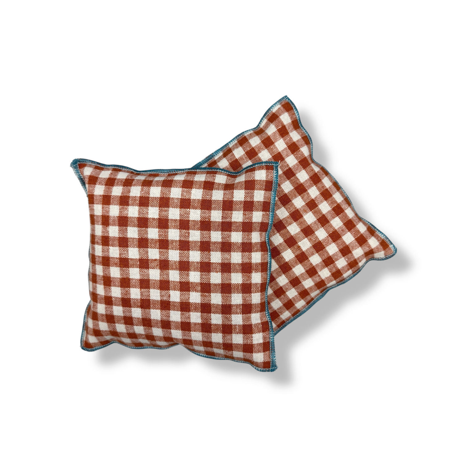Lavender Sachet Set in Papaya Mini Checkered