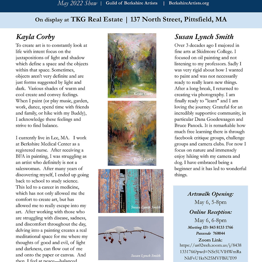 Guild of Berkshire Artists - May 2022 Show - Kayla Corby & Susan Lynch Smith