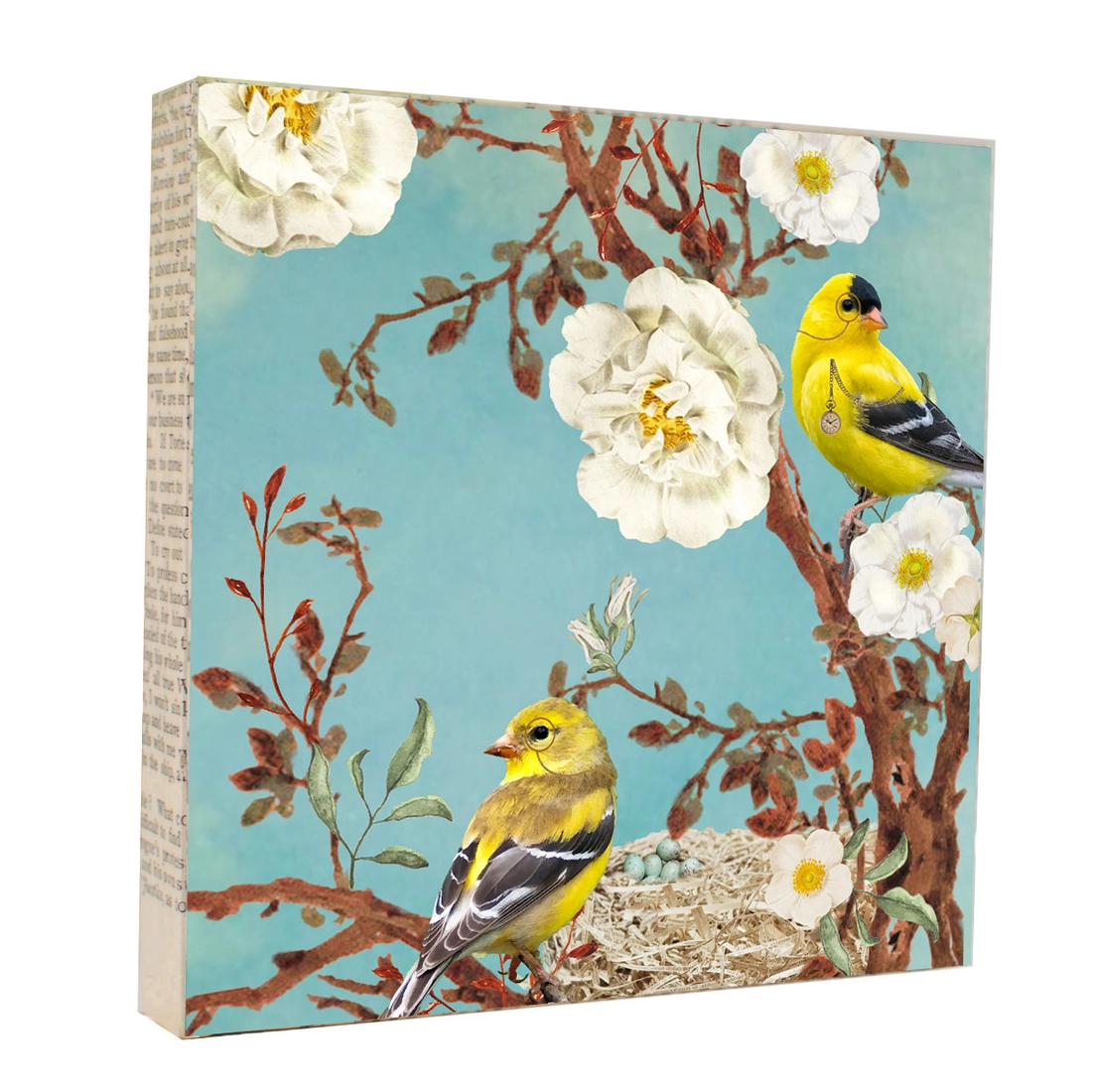 gold finches paint MKC Photography art block