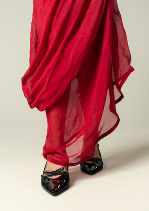 #22 Drape dress close-up