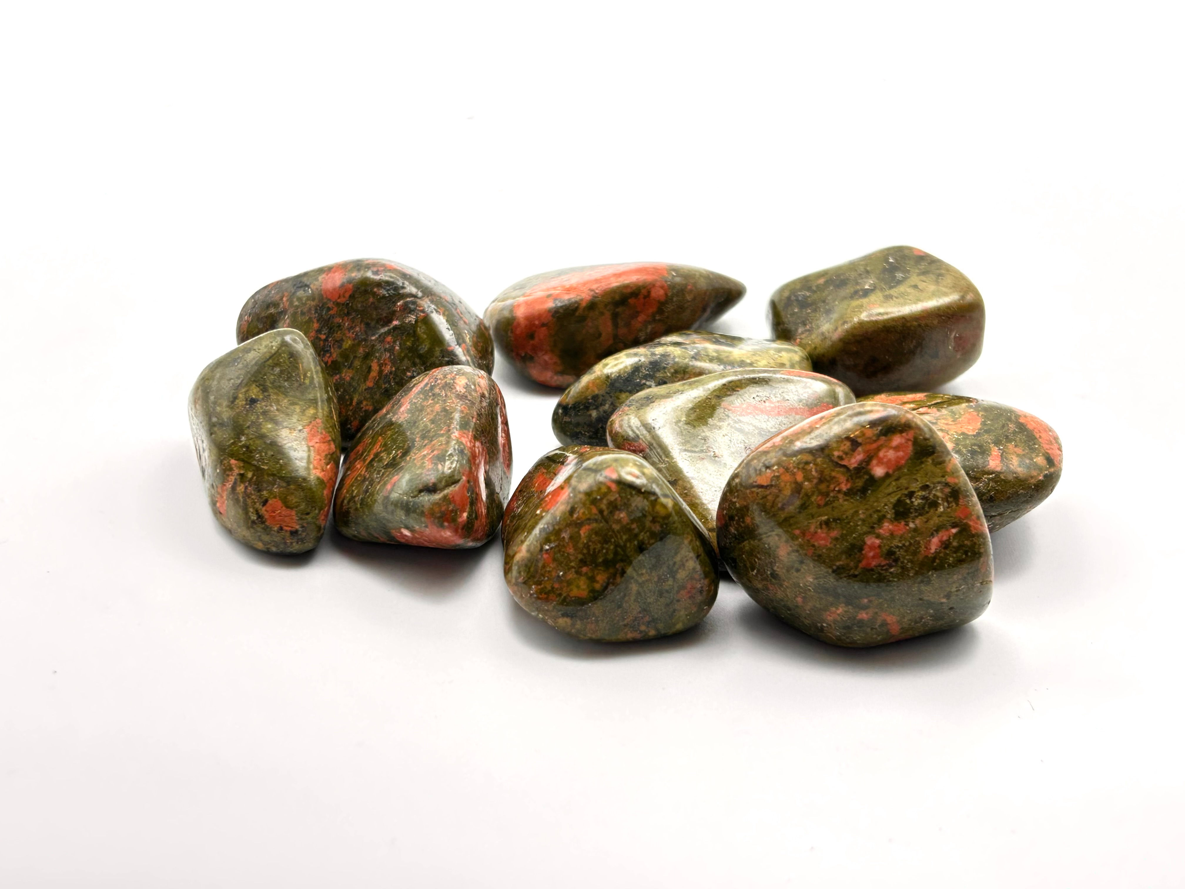 Unakite, pierre roulée