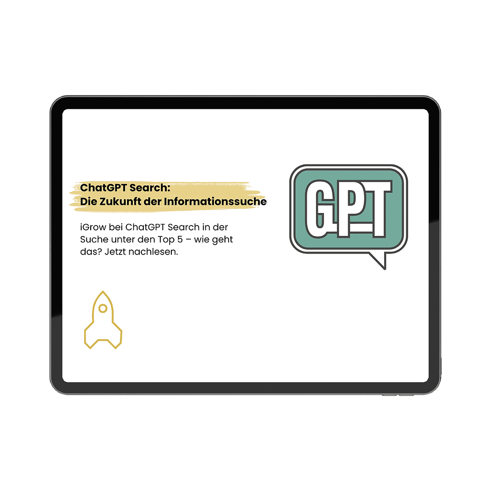 ChatGPT Search: Die Zukunft der Informationssuche – iGrow informiert 