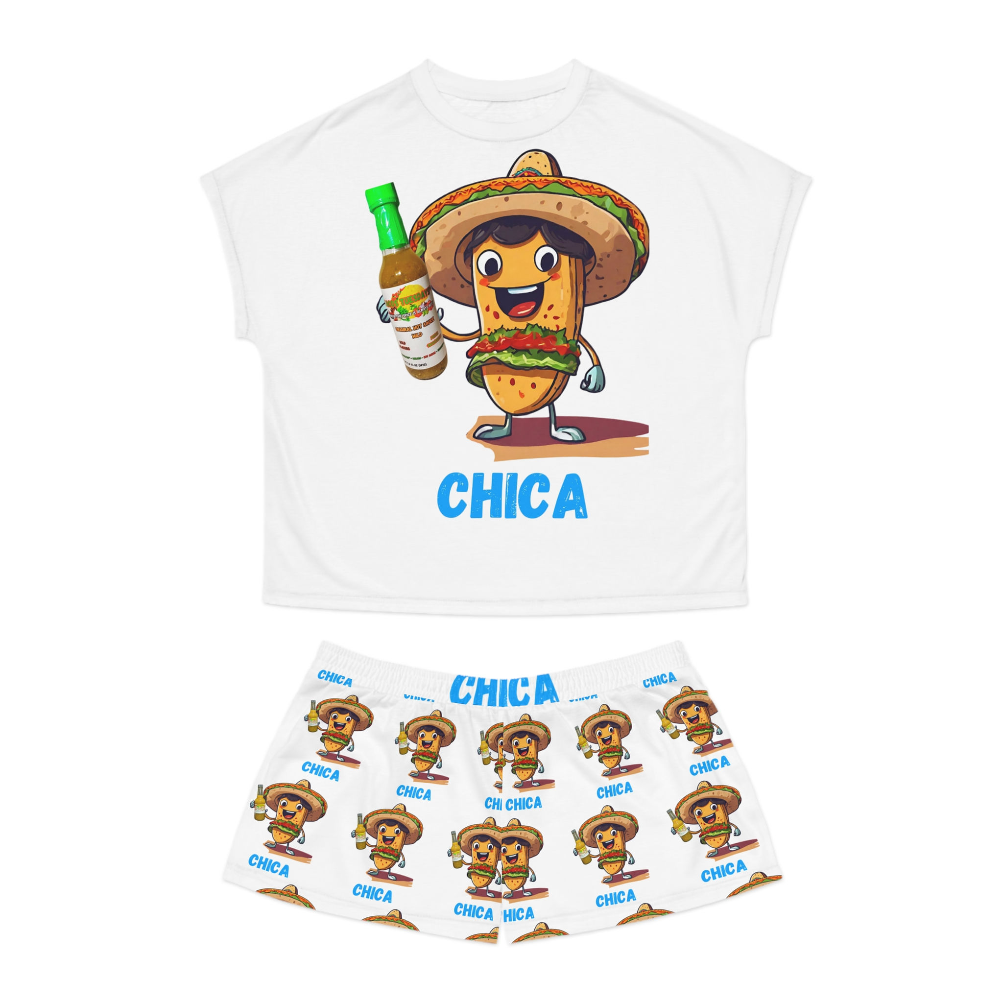 Chica Tuesdays™ - Women's Short Pajama Set (AOP)