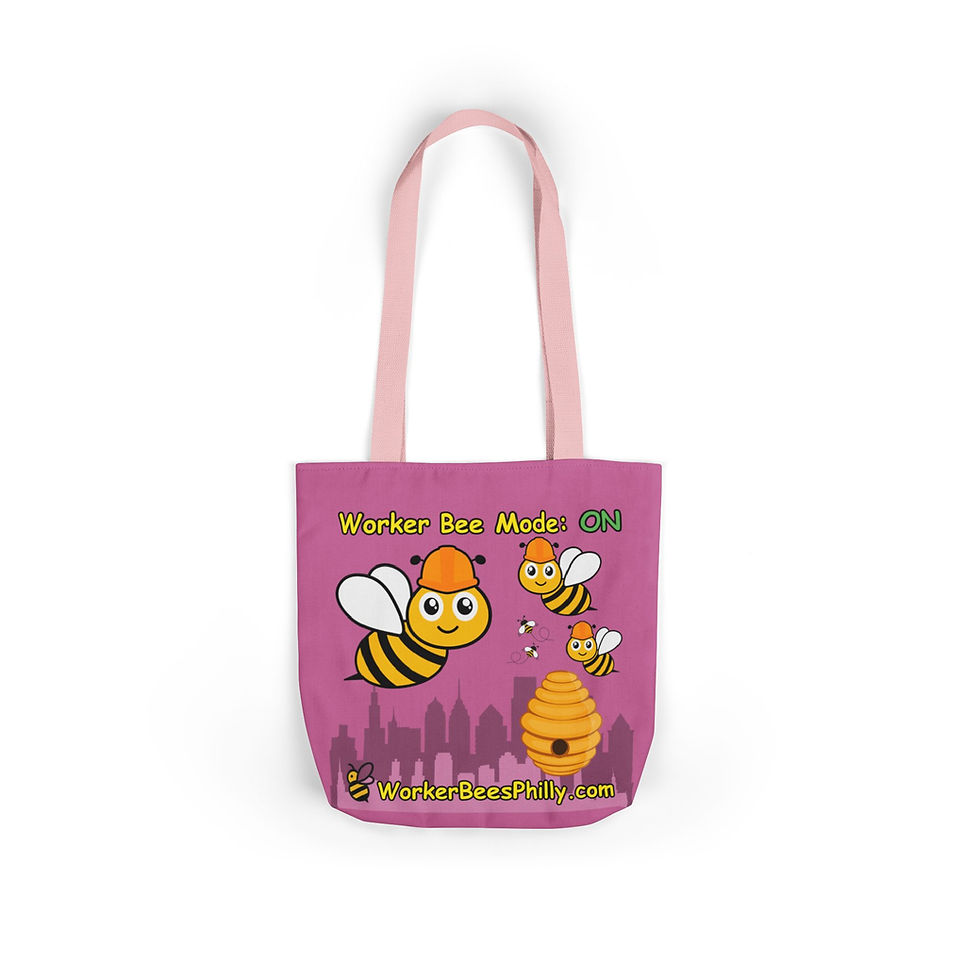 Thumbnail: Worker bee mode: ON - Canvas Tote Bag Eco-Friendly