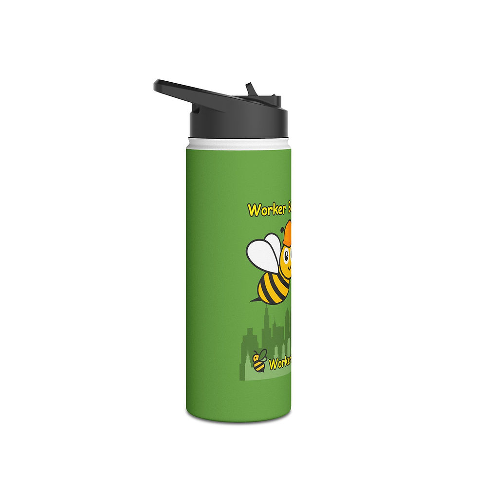 Thumbnail: Worker bee mode: ON  - Stainless Steel Water Bottle 
