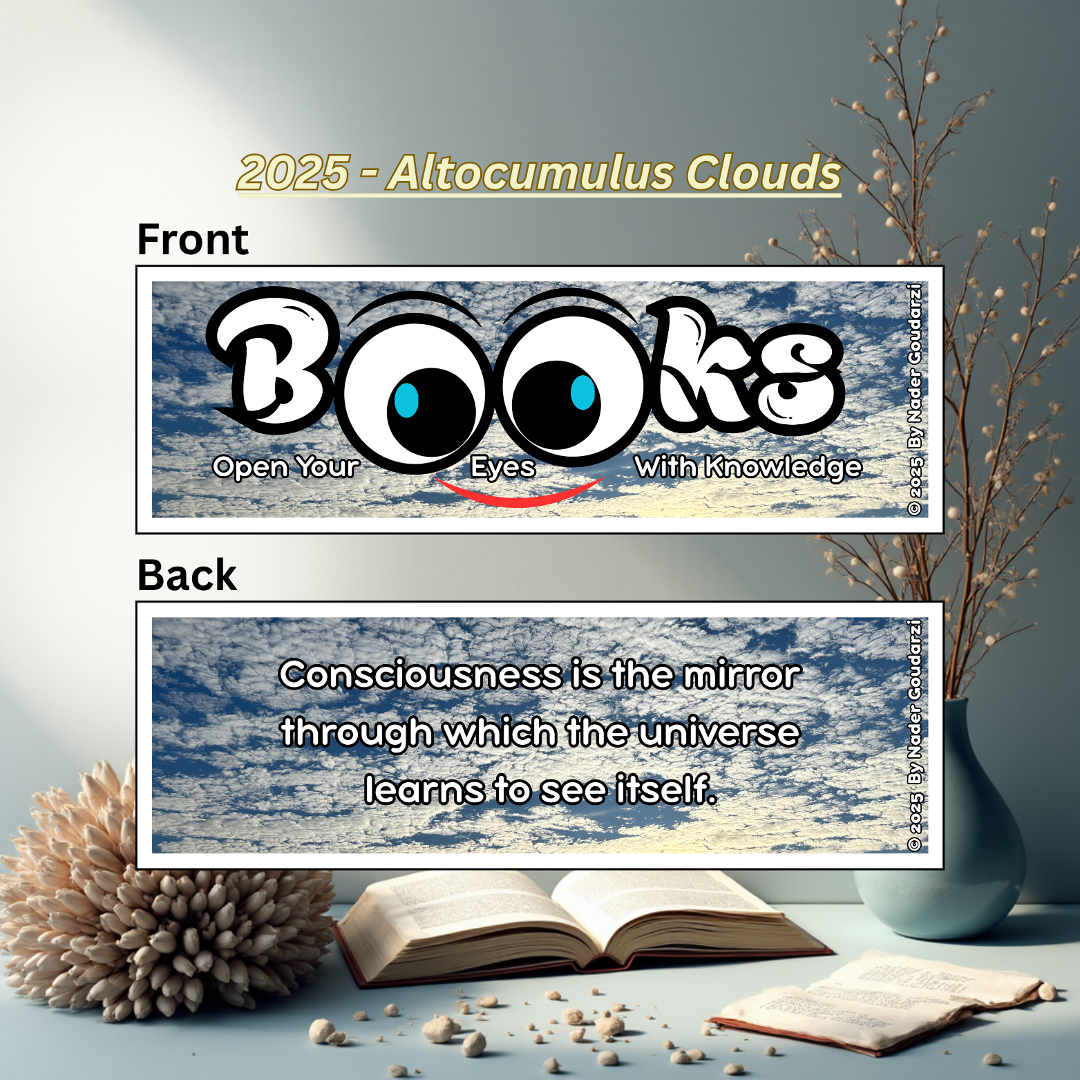 2025 - BOOKS Open Your Eyes With Knowledge - Altocumulus Clouds