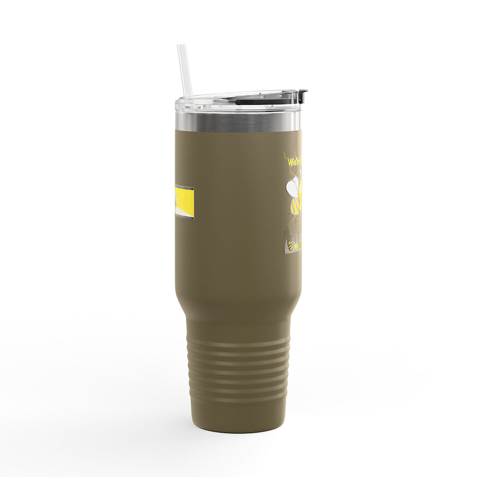 Thumbnail: We're BUZZIN' 24/7 -  Insulated Travel Mug, 40oz 