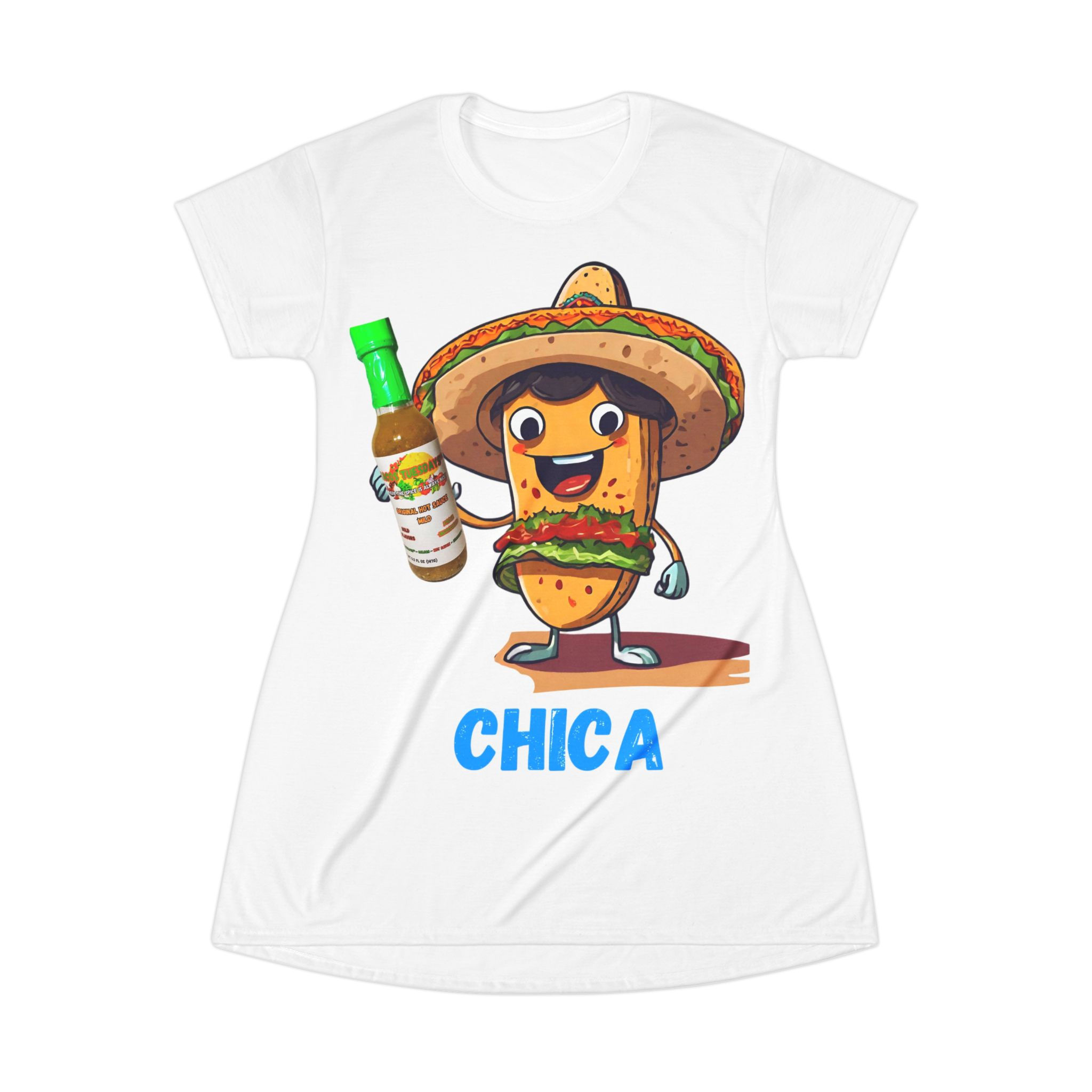 Chica Tuesdays™ - Single Image T-Shirt Dress (AOP)
