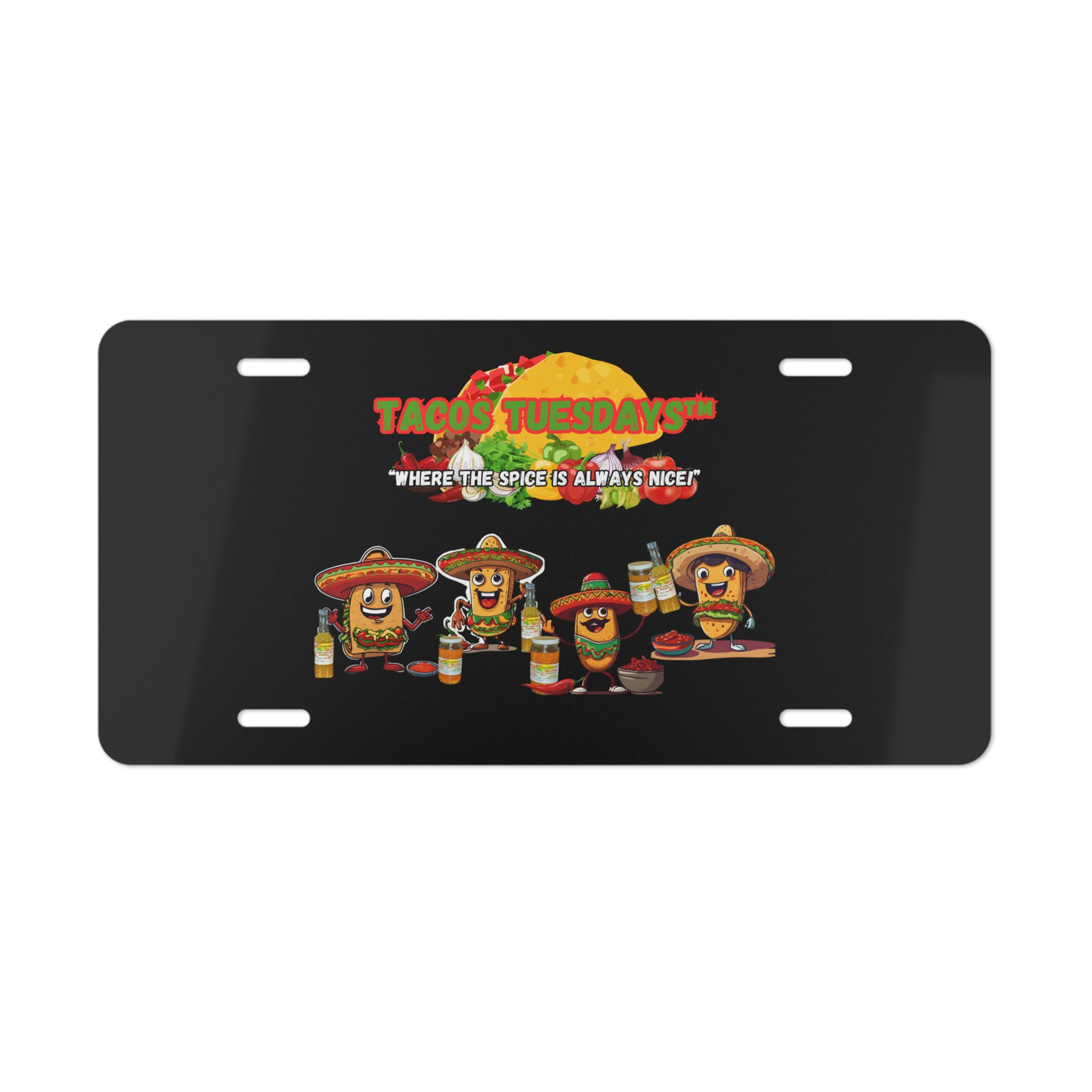 The Tacos Tuesdays™ and Logo - Vanity Plate