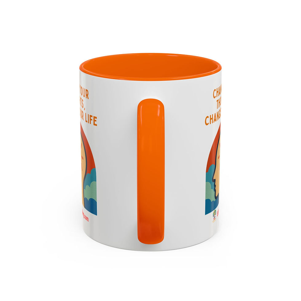 Thumbnail: Change your thoughts, change your life - Motivational Accent Coffee Mug