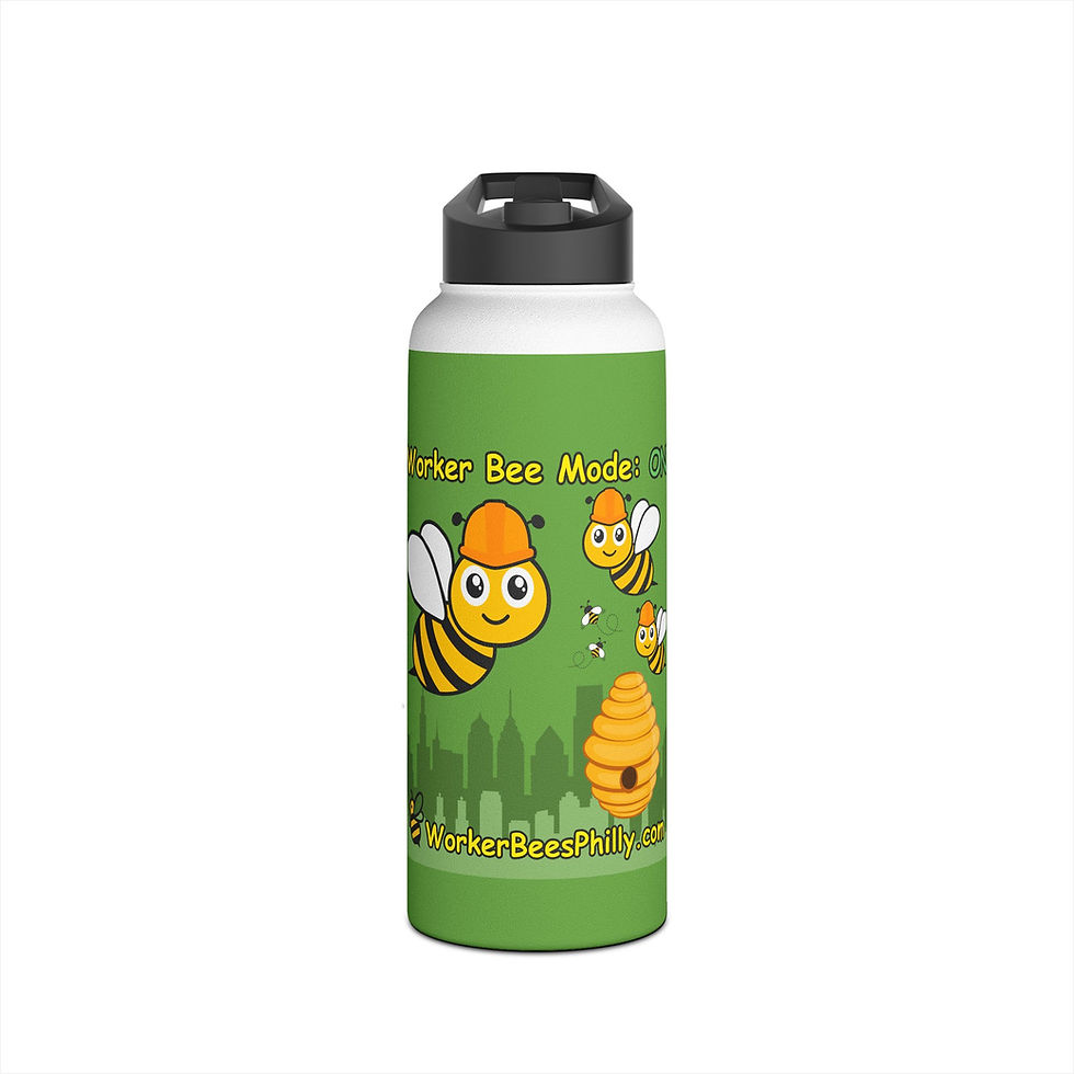 Thumbnail: Worker bee mode: ON  - Stainless Steel Water Bottle 