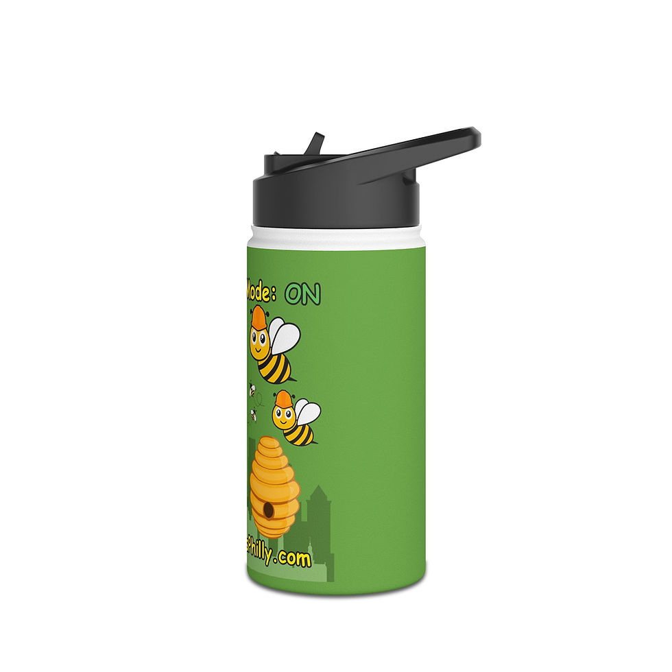 Thumbnail: Worker bee mode: ON  - Stainless Steel Water Bottle 