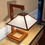 Thumbnail: Frank Lloyd Wright Taliesin 1 Lamp in Leopardwood and Walnut