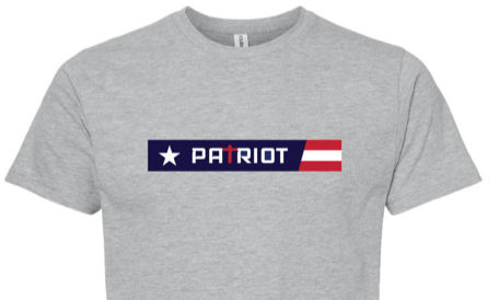 Thumbnail: Men's Patriot and Flag Short Sleeve / Heather Grey
