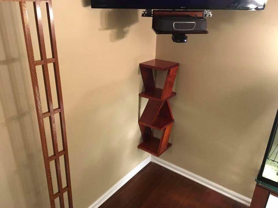 Thumbnail: Paduk ZigZag Bookshelf and Light