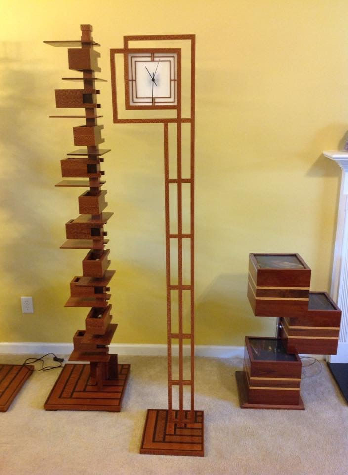 Leapordwood Floor Clock