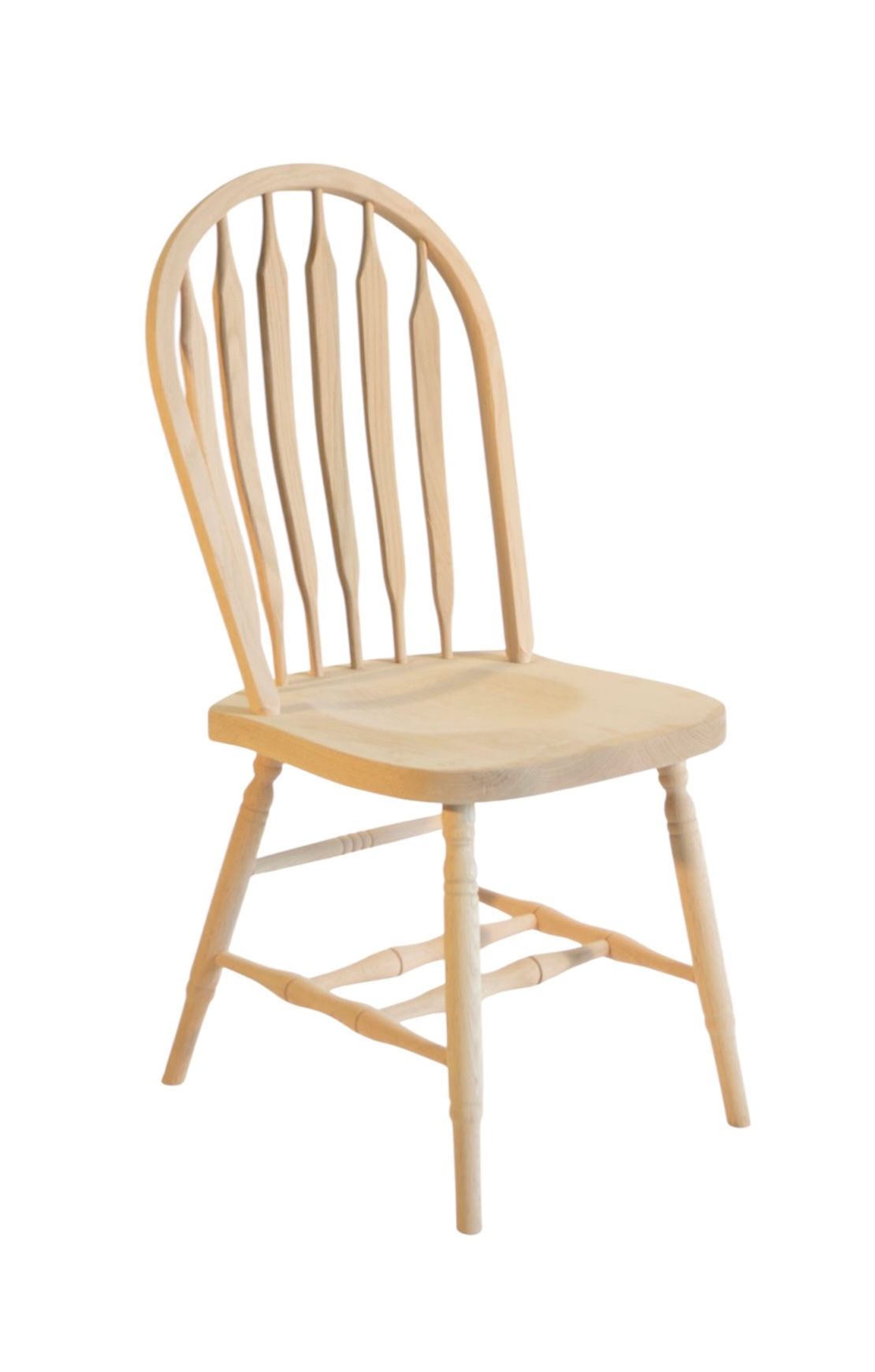 bent arrow hoop chair solid wood