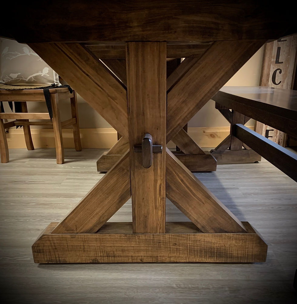 trestle table base