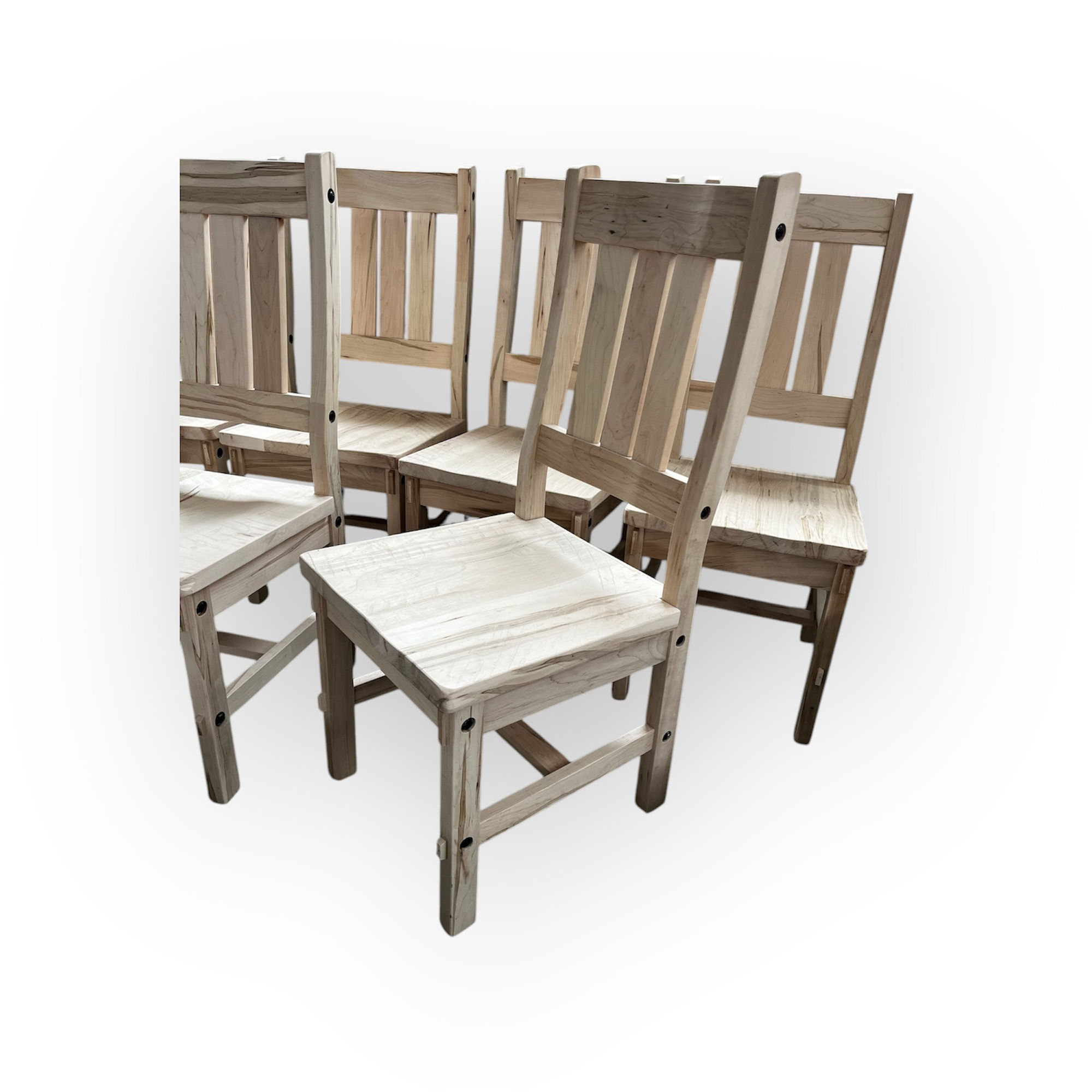 solid wood timber chair