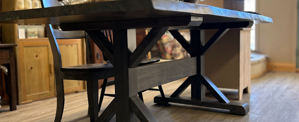 cambridge live edge dining table