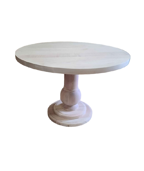 mennonite round pedestal table