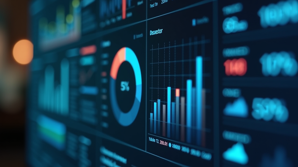 Close-up view of a digital dashboard showing leadership training progress
