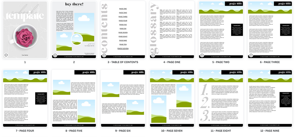 Thumbnail: EDITABLE 15 Page Canva E-Book Template