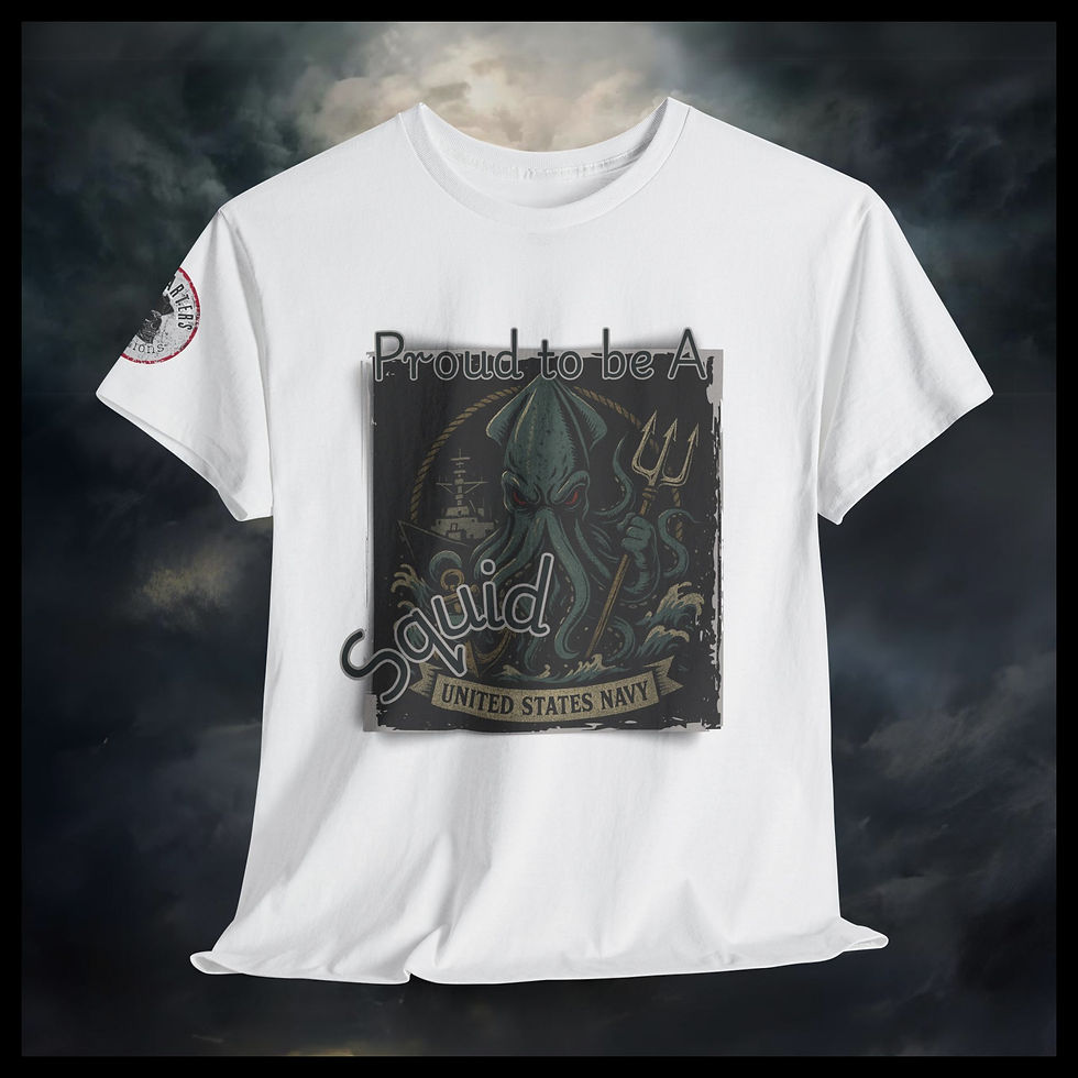 Hooyah: Proud to Be a U.S. Navy Squid – Bold Sailor Tee