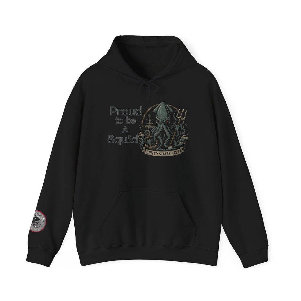 Proud to be a U.S. Navy Squid – Military Honor Hoodie