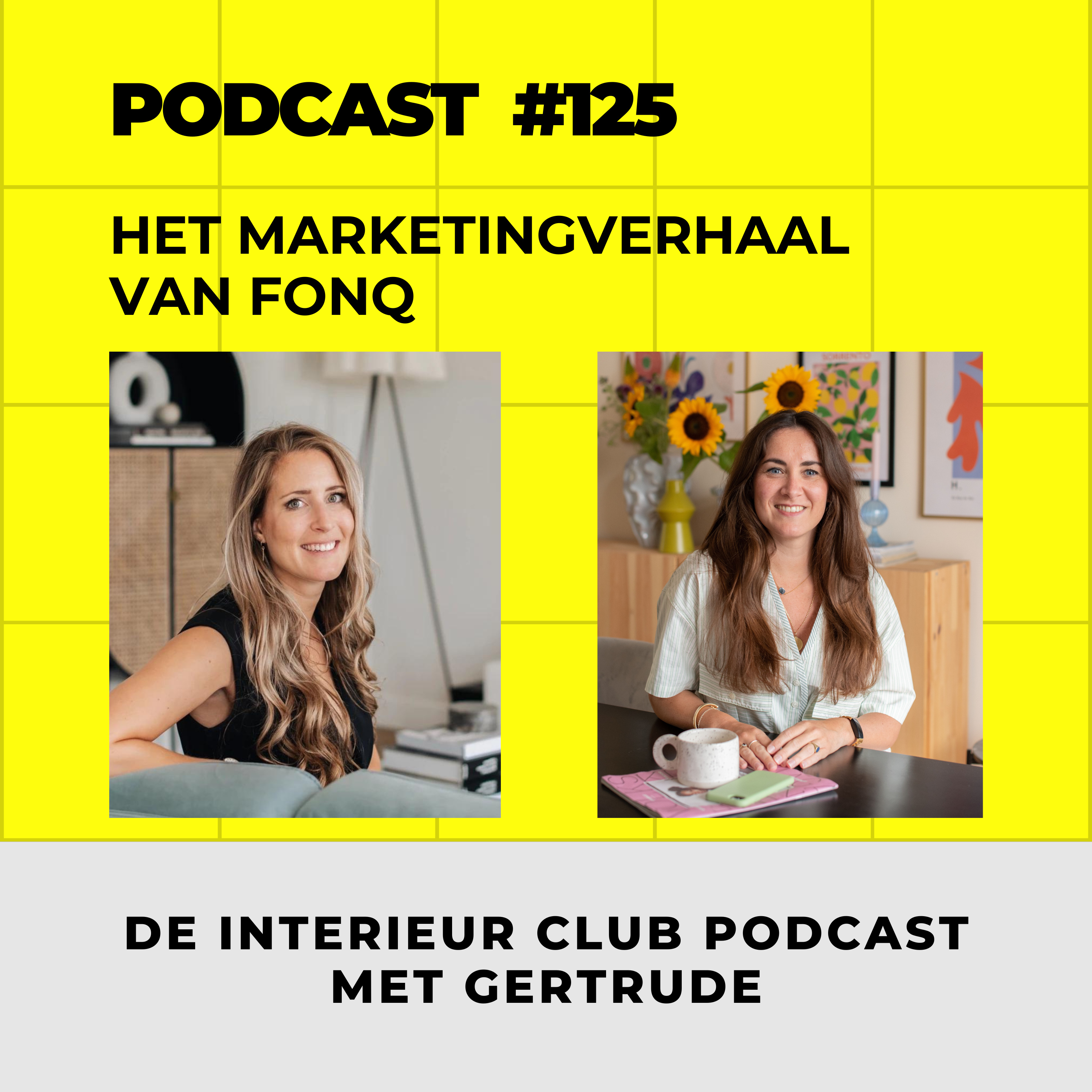Cover van de aflevering Het marketingverhaal van fonQ met Femke Verheuvel en Jaleesa Sulman
