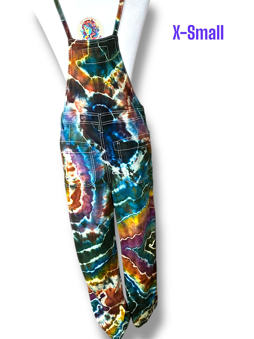 deep earth rainbow XS overalls