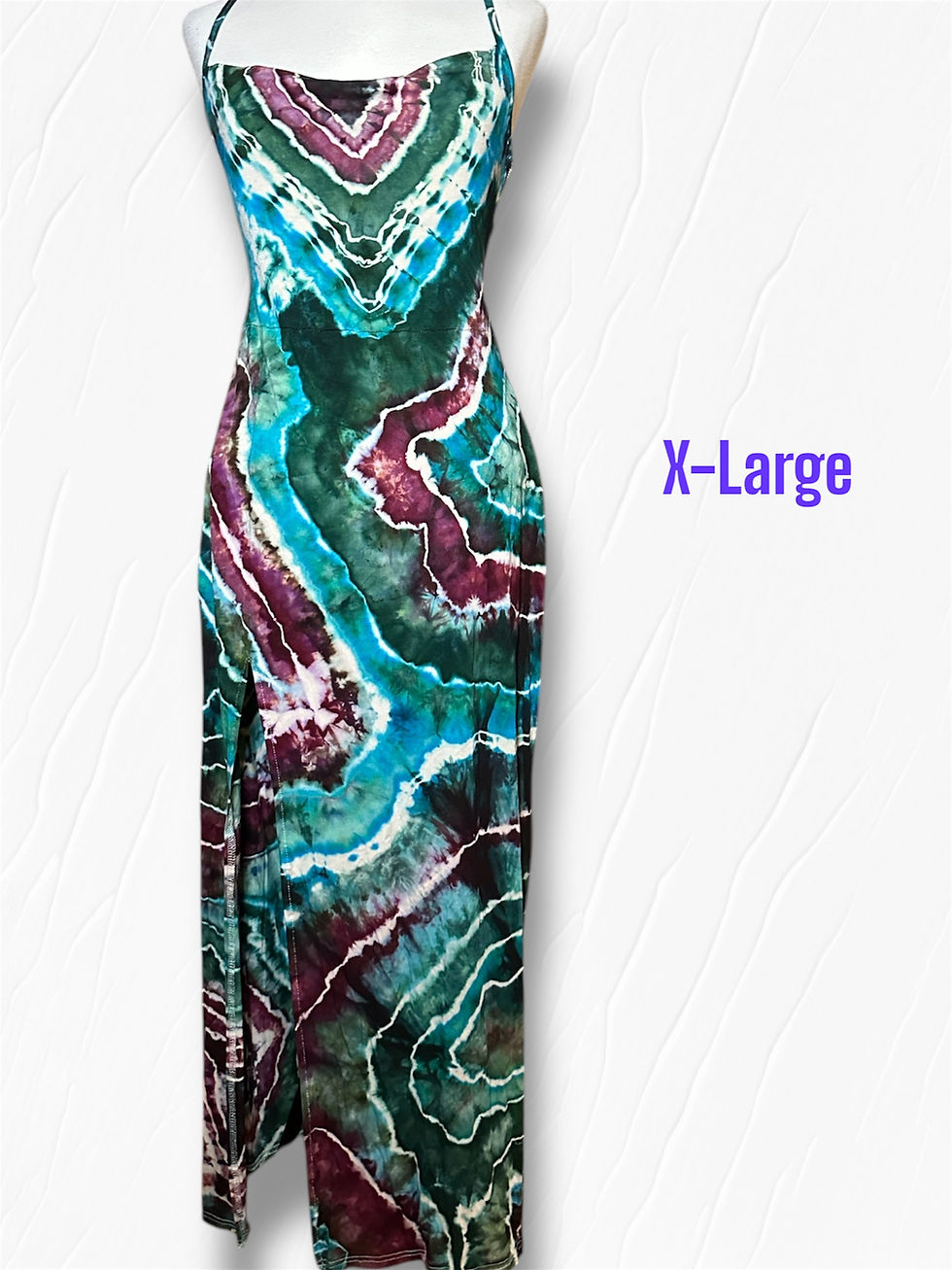 strappy open back maxi with split