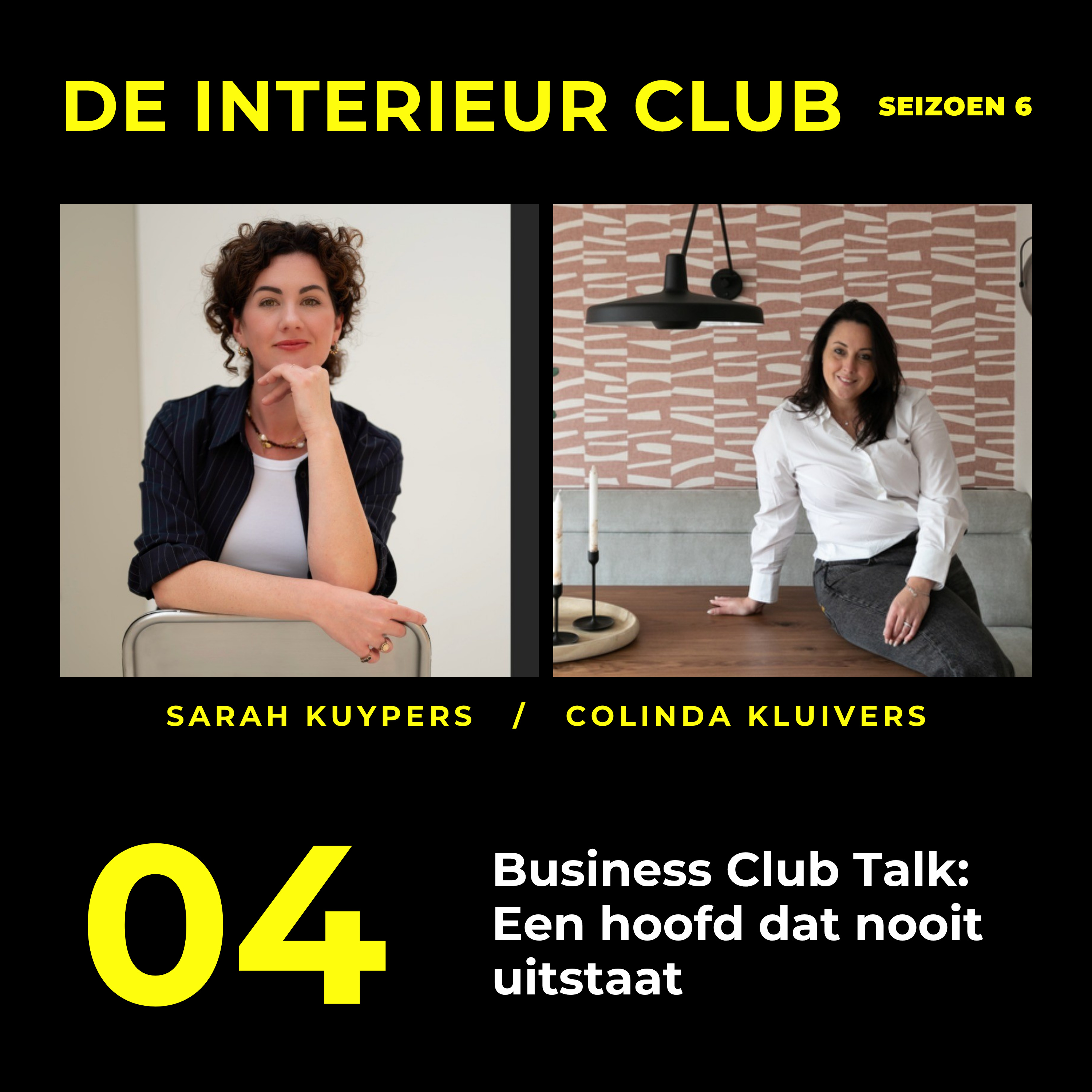 Cover van de aflevering Colinda Kluivers en Sarah Kuypers over een hoofd dat nooit uitstaat