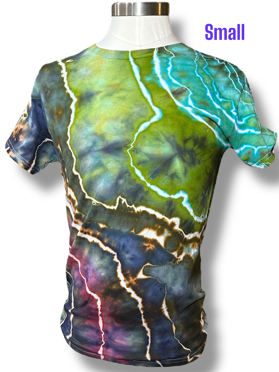 unisex cotton tee tie dye geode