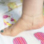 Thumbnail: Handmade Sterling Silver Single Heart Ankle Chain